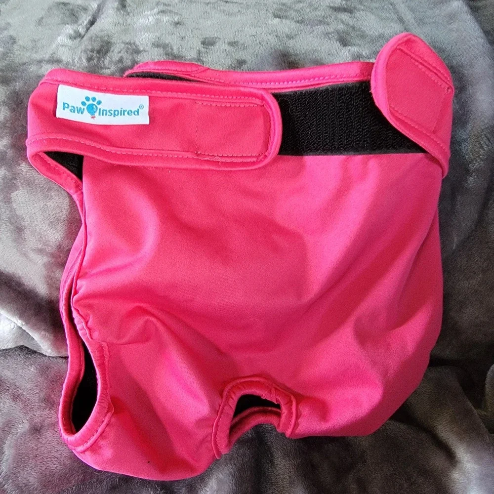 Paw Inspired Dog Diaper Female Large Pink Excellent‎ Washable Reusable Wrap